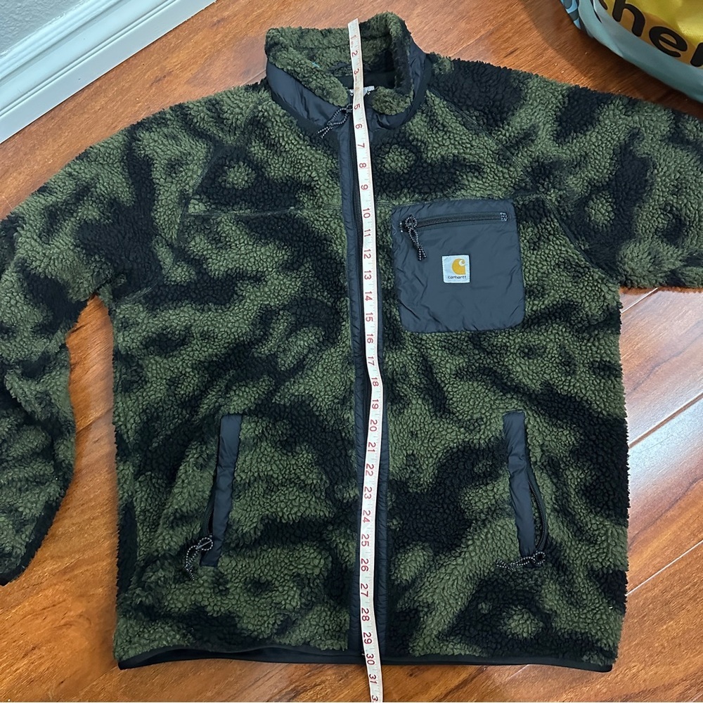 Carhartt Work In Progress Camo Sherpa Jacket Size XL - Picture 10 of 11